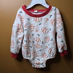 Christmas Snack Cake Bubble Romper